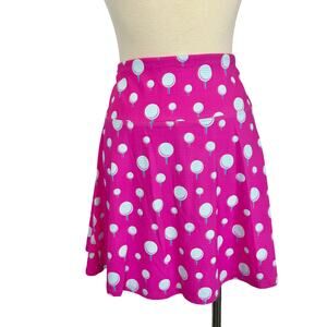 G Lifestyle Skort Back Yoke Ruffle in Tee It Up Pink Athletic UPF50+ L NWT Golf